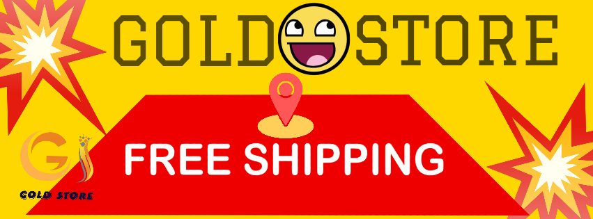 A welcome banner for Gold Store