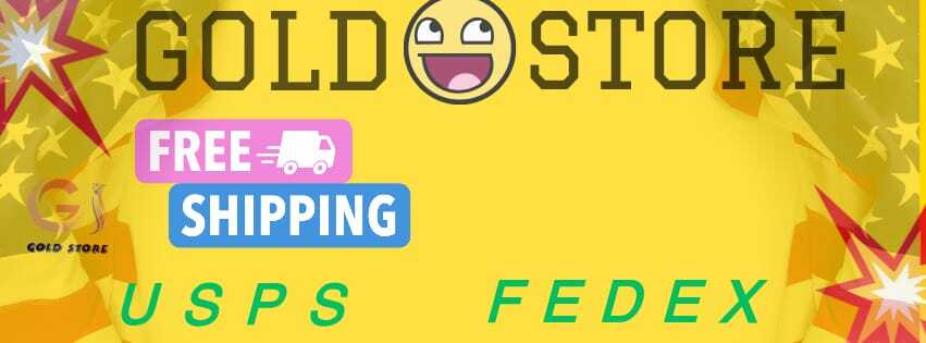 A welcome banner for Gold Store