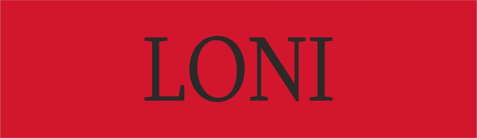 A welcome banner for LONI handbags' booth