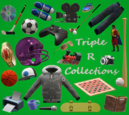 A welcome banner for Triple R Collections