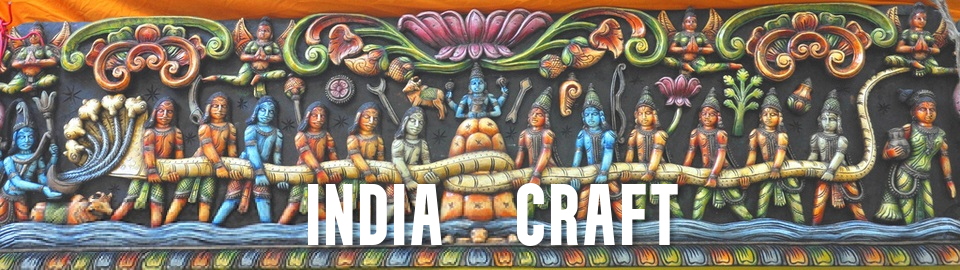 A welcome banner for INDIA CRAFT