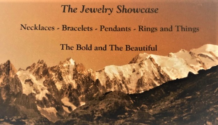 A welcome banner for The Jewelry Showcase