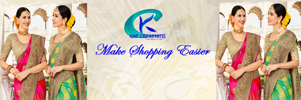 A welcome banner for kad_creations's booth