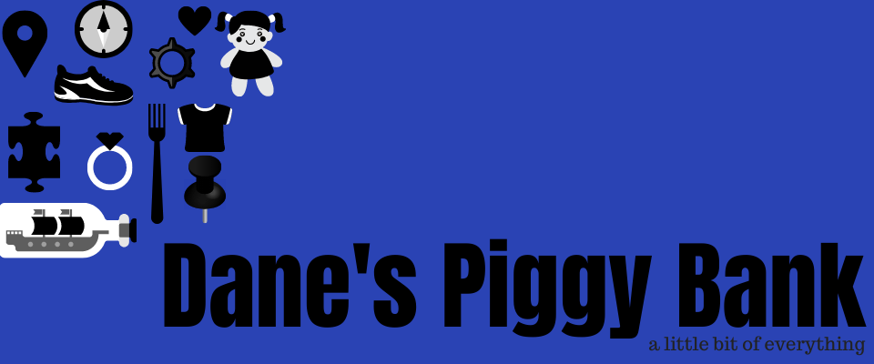 A welcome banner for Dane's Piggy Bank