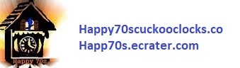 A welcome banner for Happy70s Cuckoo clocks
