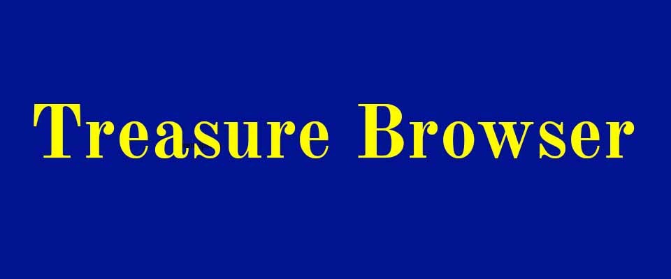 A welcome banner for Treasure Browser