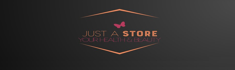 A welcome banner for Just A Store