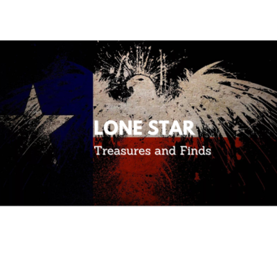 A welcome banner for Lone Star Treasures and Finds Booth 