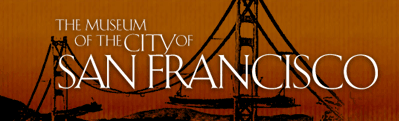 A welcome banner for Museum of the City of San Francisco