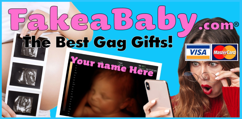 A welcome banner for FakeaBaby