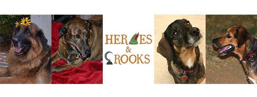 A welcome banner for Heroes & Crooks