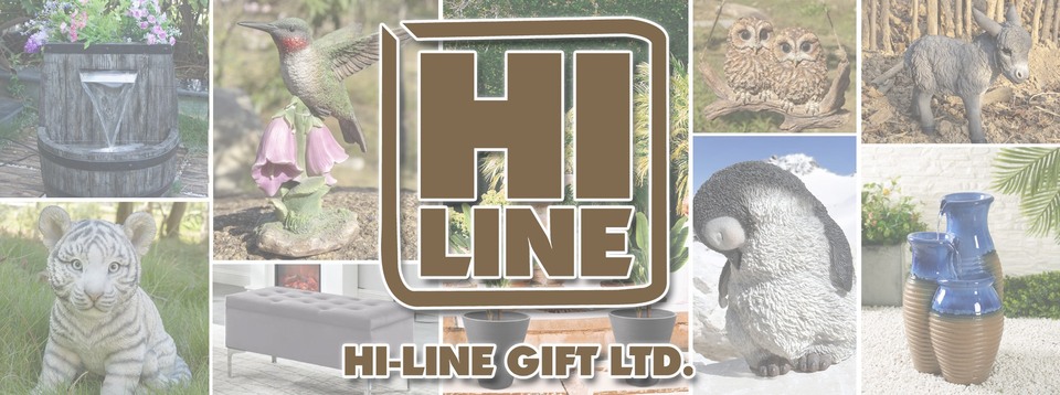 A welcome banner for HiLine Gift_Ltd's booth