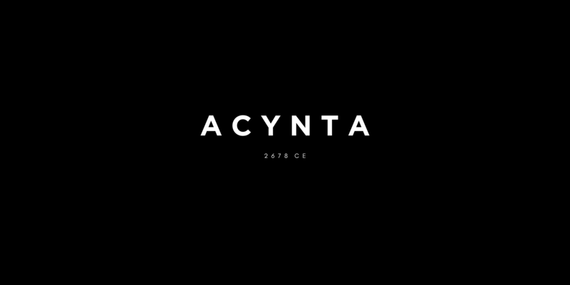 A welcome banner for A C Y N T A 