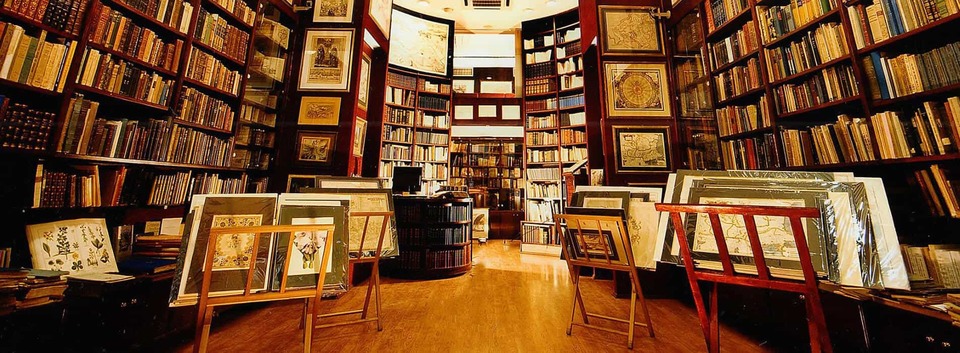 A welcome banner for Sigedon Books & Antiques