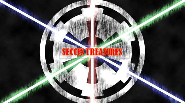 A welcome banner for Secces Treasures 