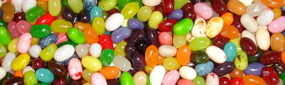 A welcome banner for Jellybean Foods