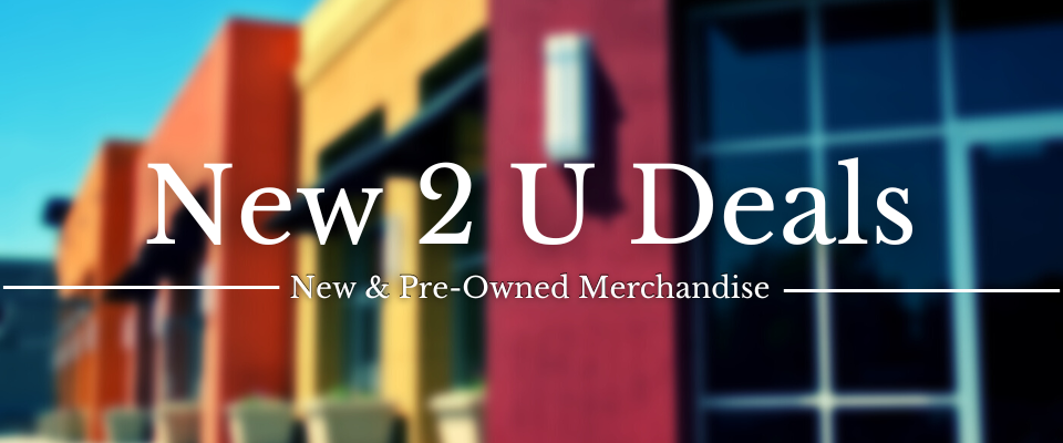 A welcome banner for New 2 U Deals