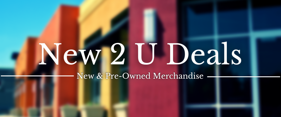 A welcome banner for New 2 U Deals