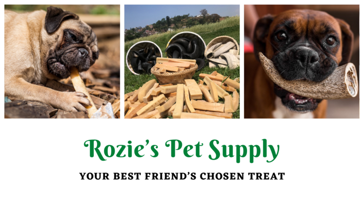 A welcome banner for Rozie's Naturals