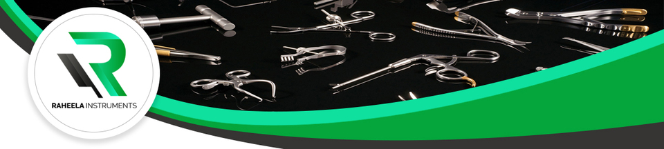 A welcome banner for RaheelaInstruments's booth