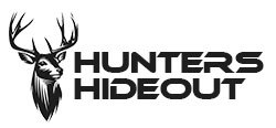 A welcome banner for Hunters Hideout booth
