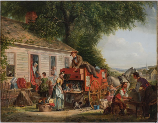A welcome banner for Yankeepeddler's Booth
