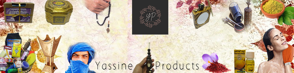A welcome banner for Yassine.Products