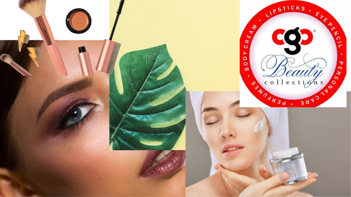 A welcome banner for CgC Beauty Collections