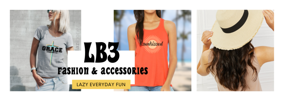 A welcome banner for LB3 Fashion 