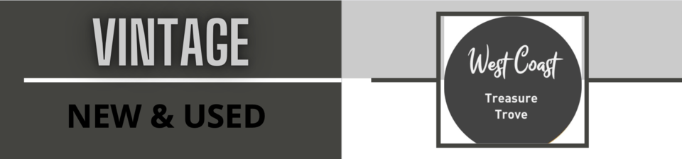 A welcome banner for West Coast Treasure Trove 