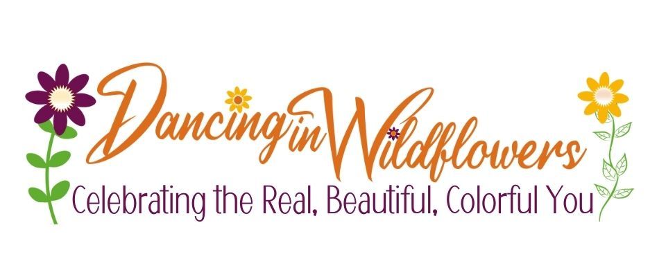 A welcome banner for Dancing In Wildflowers Handcrafted Accessories & Runaway Whirligigs Shop