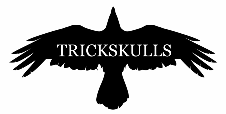 A welcome banner for TRICKSKULLS Dark Themed Jewelry
