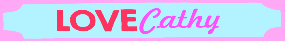 A welcome banner for Lovecathy's design