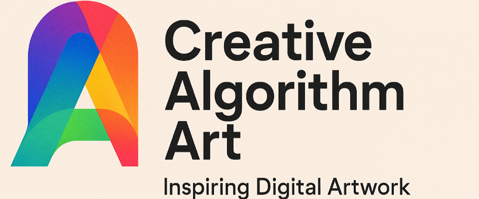A welcome banner for Creative Algorithm Art 