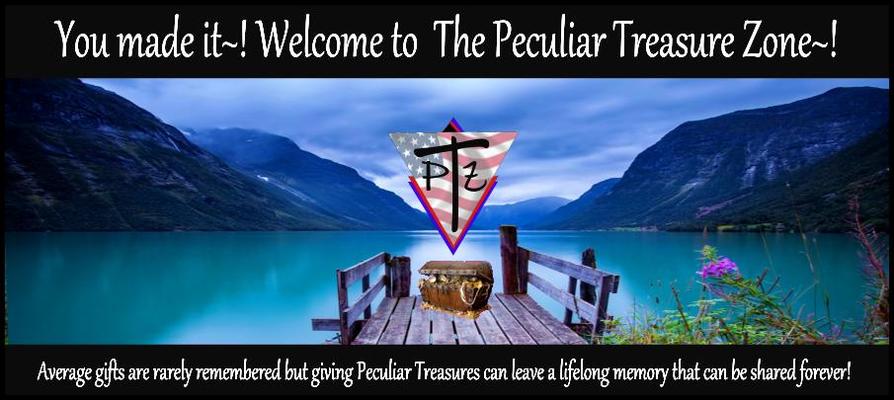 A welcome banner for Peculiar Treasure Zone