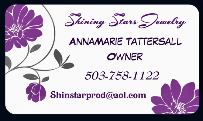 A welcome banner for Shining Stars Jewelry 