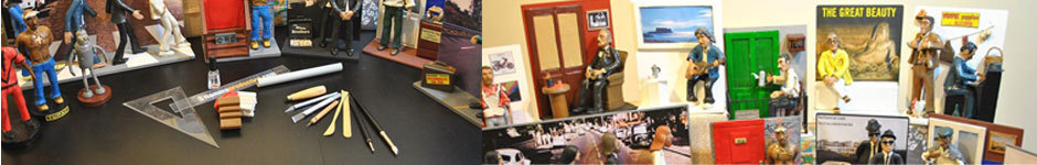 A welcome banner for Action Figures Handmade