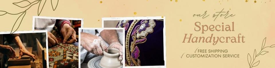 A welcome banner for Heritage Handmade 