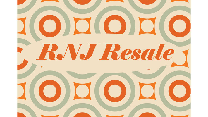 A welcome banner for RNJ Resale