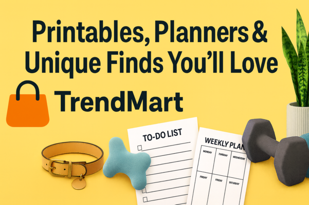 A welcome banner for TrendMart