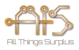 A welcome banner for All_Things_Surplus's booth