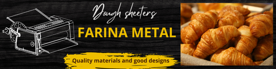 A welcome banner for Farina Metal Dough Sheeters 