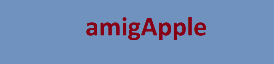 A welcome banner for amigapple.online