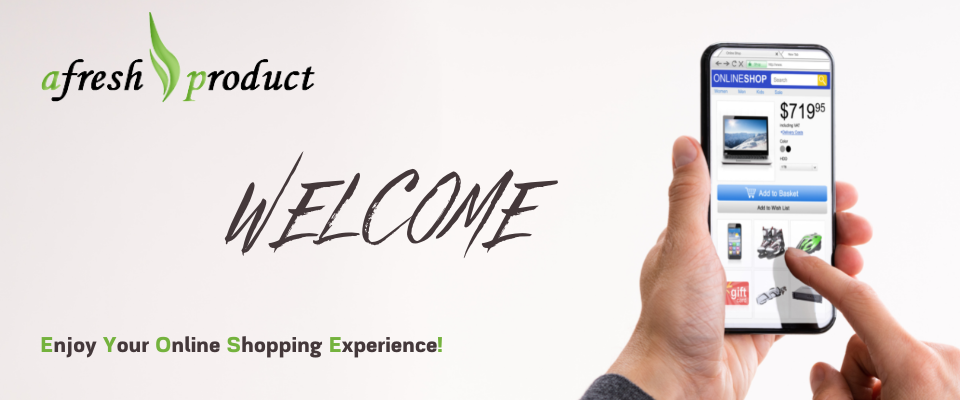A welcome banner for afresh*product