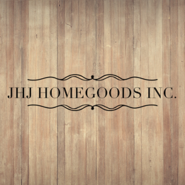 A welcome banner for JHJ Homegoods