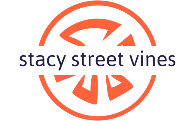 A welcome banner for Stacy Street Vines