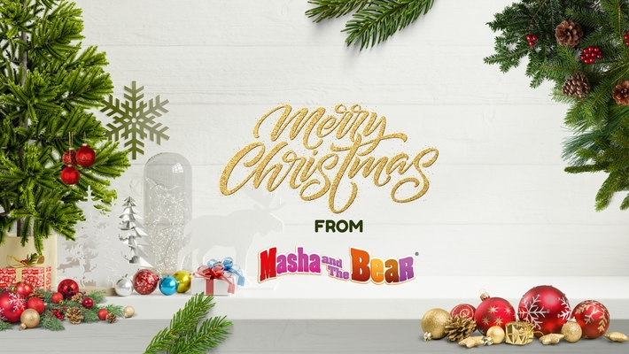 A welcome banner for Masha and the bear apparel