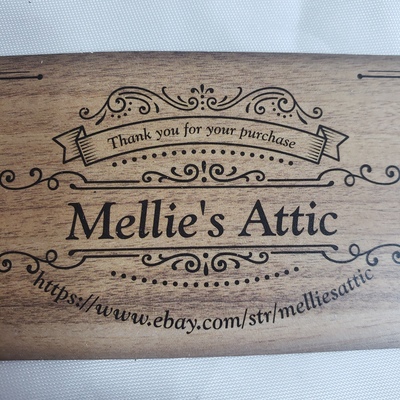 A welcome banner for Mellies Attic