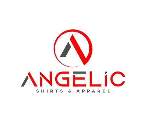A welcome banner for Angelic Shirts & Apparel