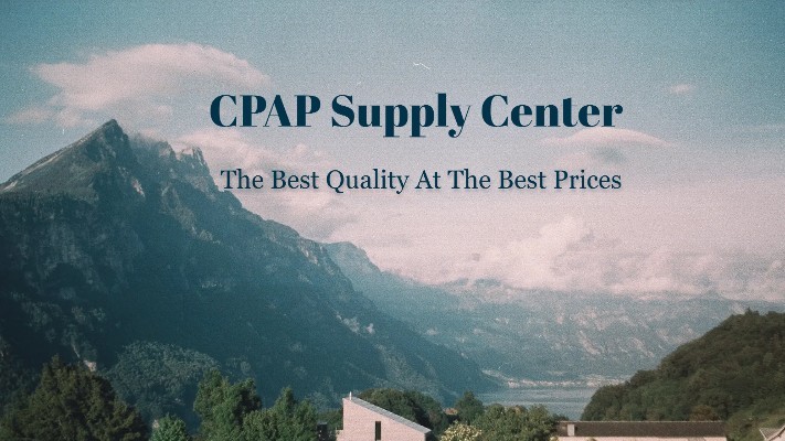 A welcome banner for CPAP Supply Center